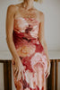 Romantic Floral Strapless Maxi