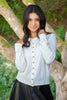 Cardigan with Gold Buttons - Cream