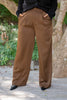 Wide Leg Dressy Pant - Brown
