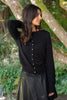 Cardigan with Gold Buttons - Black