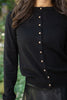 Cardigan with Gold Buttons - Black