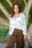 Black/White Patterned Button Down