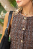 Tweed Vest - Brown