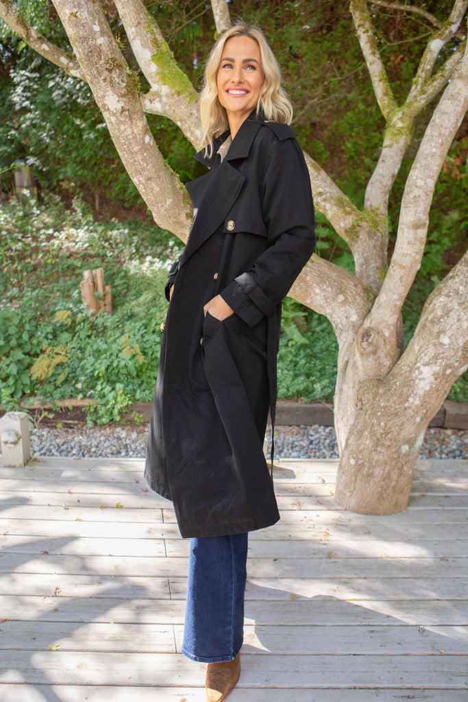 Oversized Trench - Black