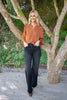 Polka Dot Blouse - Cognac