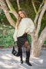 Asymmetrical Lace Skirt - Black
