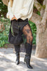 Asymmetrical Lace Skirt - Black