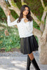 Cardigan with Gold Buttons - Cream