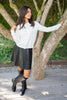 Cardigan with Gold Buttons - Cream