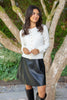 Cardigan with Gold Buttons - Cream