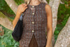 Tweed Vest - Brown