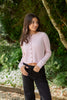 Cable Knit Lightweight Cardigan - Pink