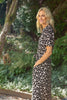 Short Sleeve Button Up Floral Shirt Dress