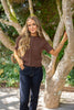 Short Sleeve Knit Cardigan - Brown