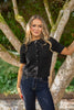 Short Sleeve Knit Cardigan - Black