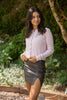 Cable Knit Lightweight Cardigan - Pink