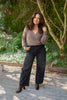Faux Wrap Sweater - Mousse