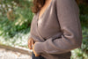 Faux Wrap Sweater - Mousse