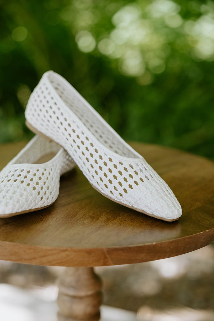 Woven Flat - White