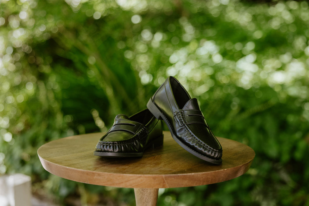 Classic Penny Loafers - Black
