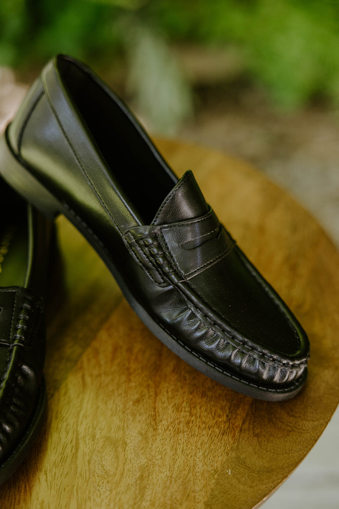 Classic Penny Loafers - Black