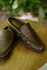Open Back Loafers - Brown