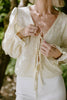 Embroidered Long Sleeve Shirt - Yellow