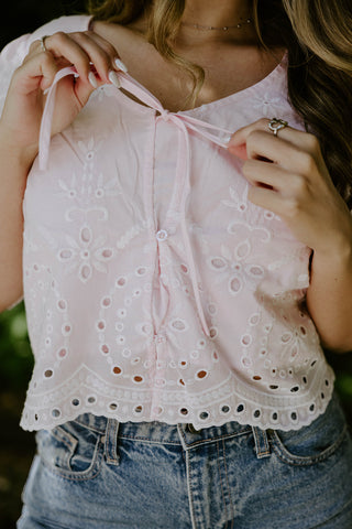 Embroidered Long Sleeve Shirt - Yellow