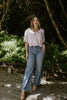Eyelet Shirt with Front Tie - Pink