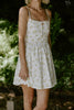 Floral Print Midi Dress - Yellow