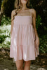 Striped Sun Dress - Pink