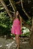 Spaghetti Strap Mini Dress - Pink