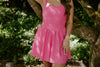 Spaghetti Strap Mini Dress - Pink