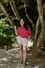 Boxy Striped Knit Red
