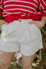 Linen Shorts with Pockets - Oat