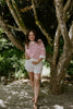 Red Boxy Striped Knit
