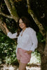 Classic Linen Button Up - White