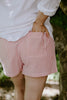 Striped Casual Short - Red