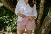 Striped Casual Short - Red