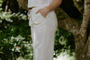 Linen Pant With Straight Leg - Oat
