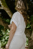 White Eyelet Button Up
