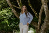 Lightweight Button Up Cardigan - Sky Blue