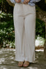 Linen Pant With Straight Leg - Oat