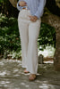 Linen Pant With Straight Leg - Oat
