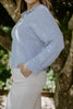 Lightweight Button Up Cardigan - Sky Blue