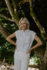 The Elevated Striped Button Up - Blue