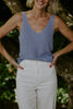Lightweight Knit Tank - Blue