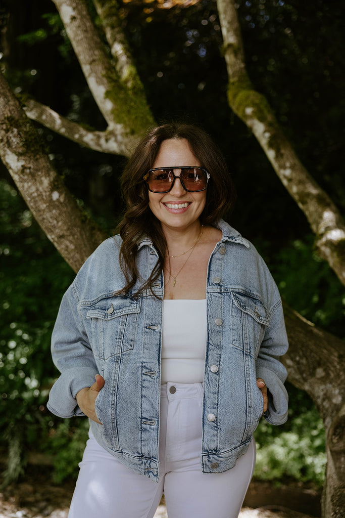 Oversized Washed Denim Jacket