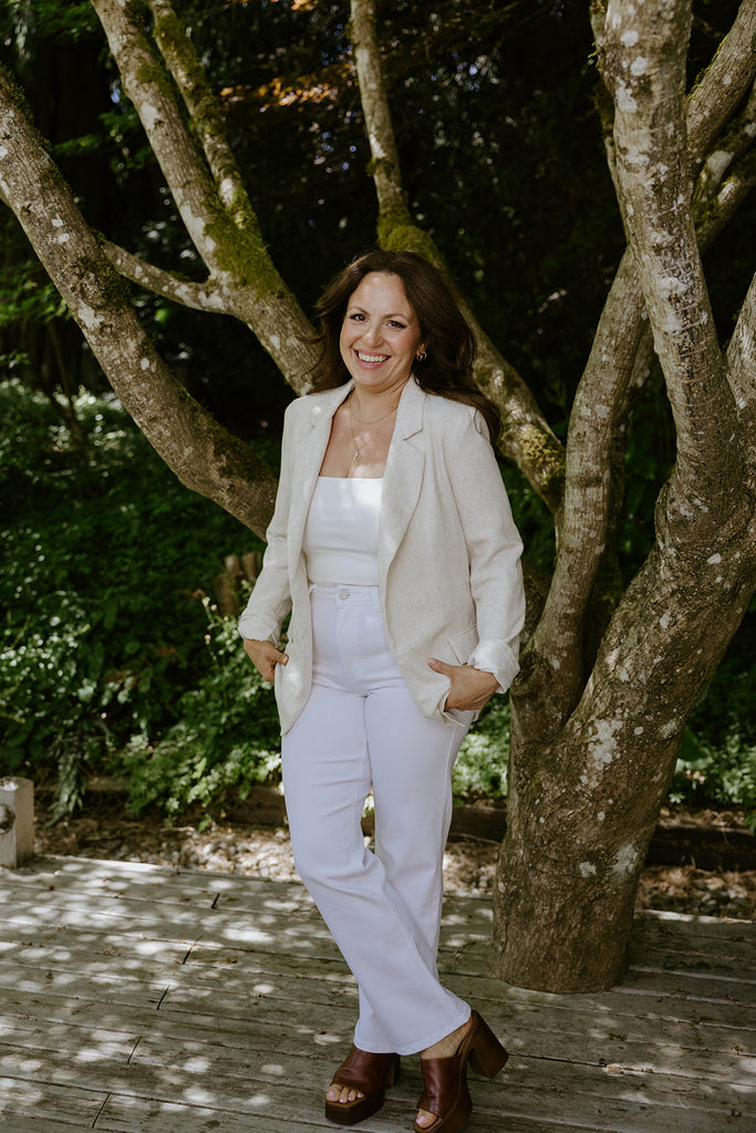 The Elevated Linen Blazer - Oatmeal