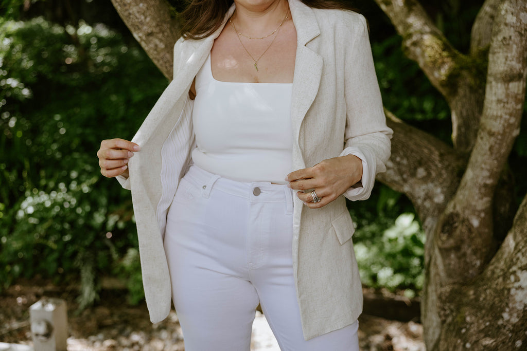 The Elevated Linen Blazer - Oatmeal